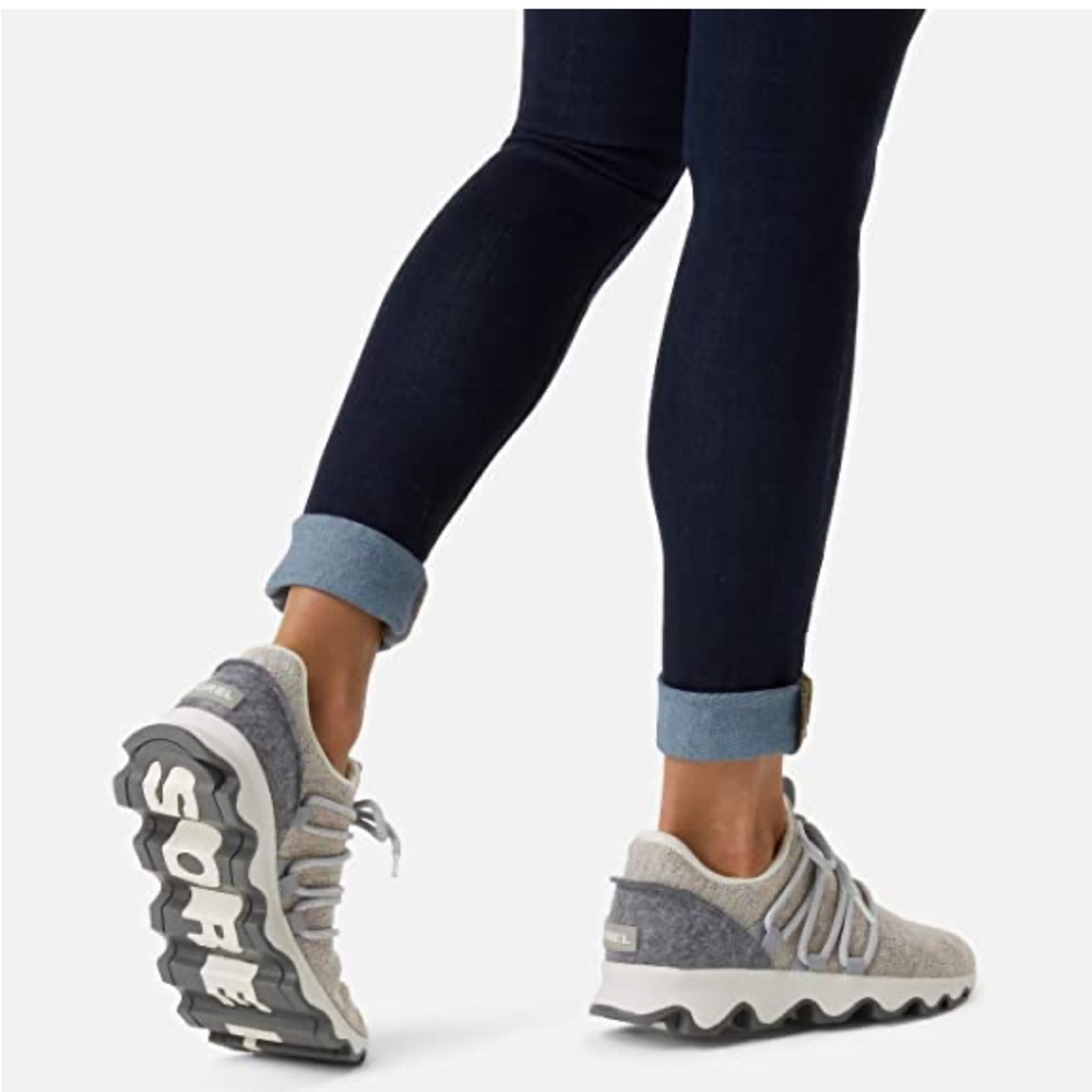 Sorel Gray and White Athletic Shoes